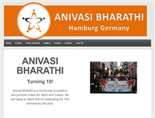 Tablet Screenshot of anivasi-bharathi.org